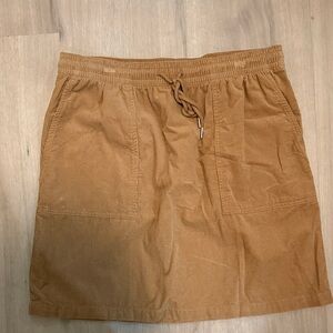 Tan Corduroy Women's Skirt